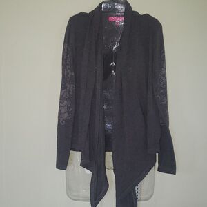 Almost Famous Grey Cardigan with detail and studding